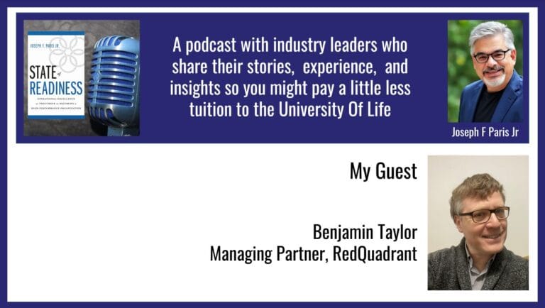 State of Readiness | Benjamin Taylor; MD of RedQuadrant